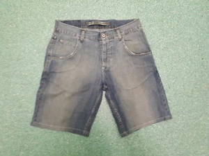 Pantalones cortos de mezclilla Zara cintura 32"" pierna 10"" descoloridos azules medianos vaqueros para dama - Imagen 1 de 2