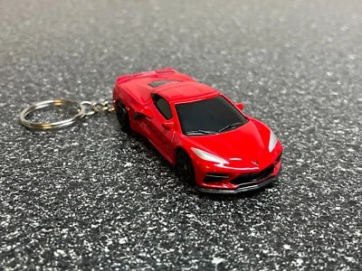 C8 Corvette Stingray Red Z51 Keychain Diecast Car - Imagem 1 de 4