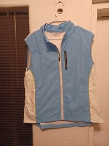 Cannondale Cycling Jersey vest full Zip Womens sz xl Feel It White Sleeveless