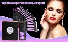 Premium Makeup Brushes . 18 Pcs Brush Set with 4 Pcs Makeup sponge Set