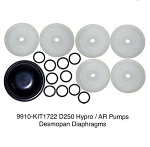 9910-kit1722 D250 Hypro / AR pumps Desmopan Diaphragm Kit - Picture 1 of 2