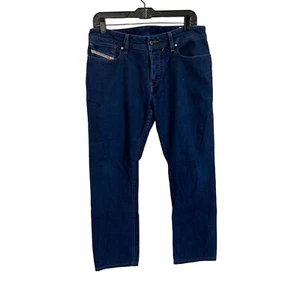 Diesel Mens New Fanker Jeans Slim Boot Cut Button Fly Dark Wash 30 X 26 Italy - Picture 1 of 8