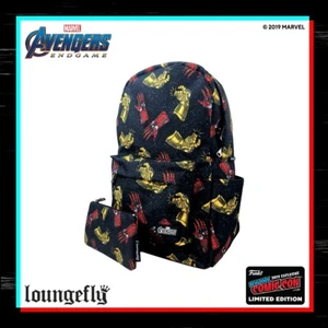 NYCC 2019 marvel AVENGERS ENDGAME BACKPACK loungefly THANOS funko IRON MAN 1/300 - Picture 1 of 4