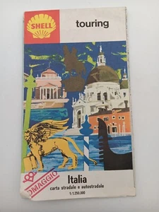 Brochure SHELL Touring Italia Carta stradale e autostradale 1968 - Picture 1 of 3