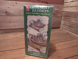 Vintage AMT Leonardo Da Vinci’s Self Propelled Boat L102 Model Kit - NEW SEALED! - Picture 1 of 4