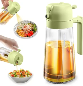 Oil Dispenser Sprayer for Kitchen Cooking, 470Ml/16Oz 2 in 1 Olive Oil Sprayer & - Picture 1 of 11