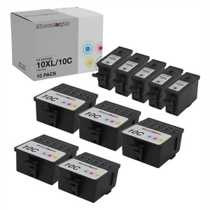 10 #10xl 10xl BLACK & Color Printer Ink Cartridge for Kodak ESP 9 3250 5210 5250 - Picture 1 of 2