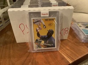 Topps Project 70 Card 452 - 1954 Tony Gwynn by Sean Wotherspoon In Hand