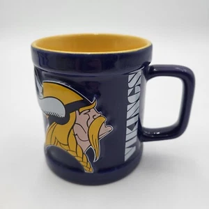 Minnesota Vikings 10oz Embossed Logo Purple Gold Ceramic Coffee Mug - Picture 1 of 8