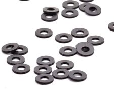 1/4" ID X 1/2" OD X 1/16" Black Rubber Flat Washers Various Pack Sizes Available
