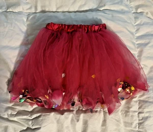 Girls Dance Pink Sequin Ballet Tutu Floral Fairy Princess Costume One Sz 2T - 6 - Picture 1 of 12