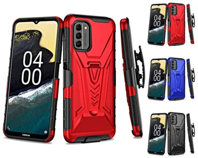 for Nokia G400 5G Case Transform Armor Kickstand Holster Cover+PryTool - Image 1 of 2