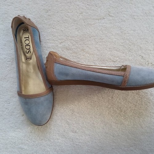 TOD’S Splendide ballerine TOD'S in camoscio blu taglia 4 5