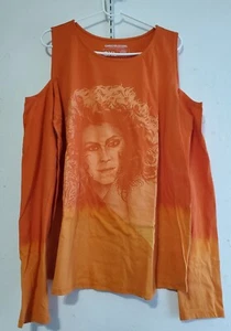Ghostbusters Lootcrate Sigourney Weaver Orange Cold Shoulder Top Size 3XL New - Picture 1 of 6
