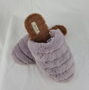 Madewell Damen lila weich flauschig Kunstfell Slipper Hausschuhe Größe 8 - kaum getragen - Bild 1 von 11