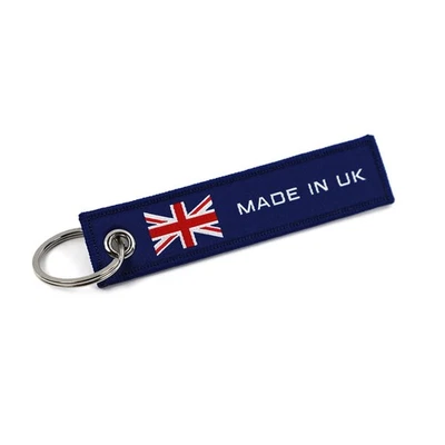VMG-STORE Made in UK Jettag Schlüsselanhänger England Tuning Fußball Auto Fahne Flagge
