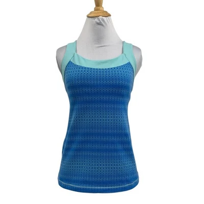Camiseta sin mangas Lucy para mujer M azul medio Powermax atlética acolchada cuello redondo ropa deportiva Foto 1 de 4