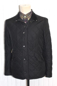 Men's Barbour Chelsea Sportquilt Quilted black Jacket Size S - Picture 1 of 14
