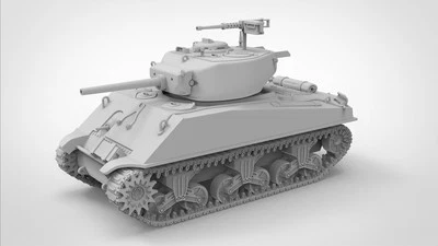 NEW 3D Printing 1/72 United States  Sherman M4A3E2  Heavy assault tank Unpainted - Image 1 of 4