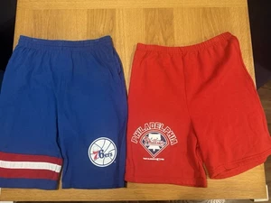 Vintage 90s Philly Sports team - Shorts - Boys Size L (Phillies) & XL (Sixers) - Picture 1 of 12