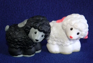 Little People ~ Black Sheep & White Sheep ~ Fisher Price - Picture 1 of 3