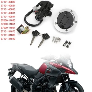 Ignition Switch Fuel Gas Cap Seat Lock Key Fits For Suzuki DL1000 V-Strom 14-16 - Picture 1 of 20