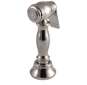 Pulverizador lateral de grifo de cocina vintage de latón Kingston (CCRP1K6SPR) níquel pulido - Imagen 1 de 7