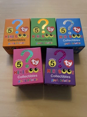 TY Mini Boos Series 5 Mini Figures. New Unopened X5 Sealed Bundle - Image 1 of 3