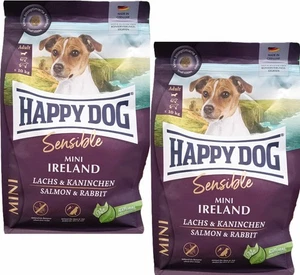 2 x 4 kg Happy Dog Sensible Mini Ireland Lachs & Kaninchen (€ 6,24/kg) für Hunde - Bild 1 von 3