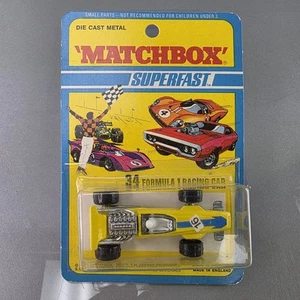 Matchbox Superfast 34 Formula 1 Racing Car Yellow Diecast Lesney Vintage 1971 - Picture 1 of 10
