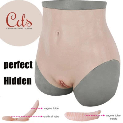 Silicone Panty Fake Vagina Panties Thicken Hip Shaping Pants Crossdresser - Bild 1 von 4