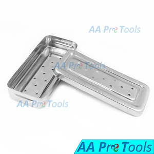 Sterilization Instrument Boxes Trays Perforated Sterilizing Box 17x3x7cm - Picture 1 of 4
