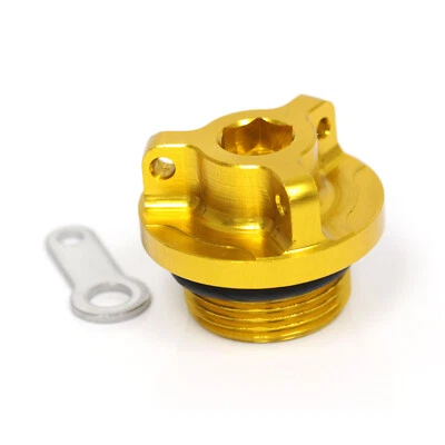 Tapa de llenado de aceite Gold CNC Racing para Honda Super Cub 125 2019 2020 2021 Foto 1 de 4