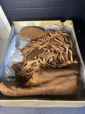 LC Lauren Conrad Mikka Chestnut Moccasin Boots Size 9 - Image 1 of 4
