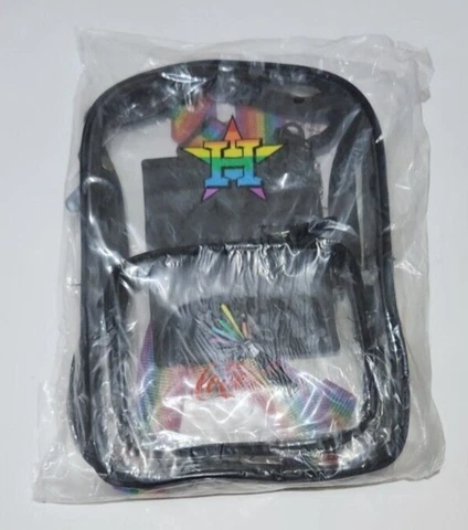 2023 Houston Astros Pride Clear Mini Backpack NEW Cover