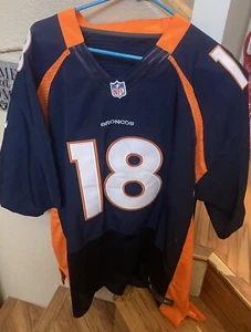 Peyton Manning #18 Denver Broncos NFL Nike On Field Jersey Size 56 ExcellentCond - Picture 1 of 4