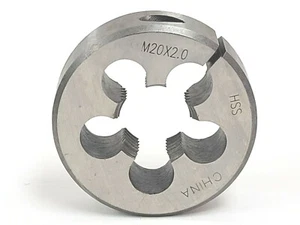 M20 X 2.0 X 2" OD METRIC HIGH SPEED STEEL ROUND ADJUSTABLE DIE - NEW - Picture 1 of 6