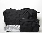 Go Dash Dot Puffer Bag GO 2 TOTE Quilted Tote Bag in Black/Silver One Size