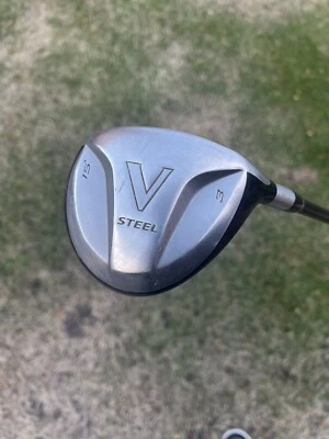 TAYLORMADE V-STEEL FAIRWAY 3 WOOD 15 LOFT STIFF FLEX GRAPHITE SHAFT GOLF CLUB RH - Image 1 of 4