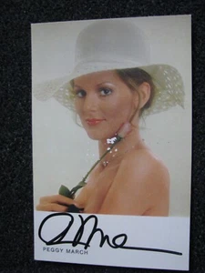 Peggy March-Autogrammkarte-Postkarte-Promokarte - Bild 1 von 2