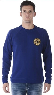 VERSACE Men's Sweater XL Medusa Logo Long Sleeve Cotton Crew Neck Brand New  - Image 1 of 4