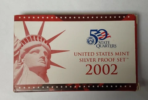 2002 U.S Silver Proof Set in OGP Cover