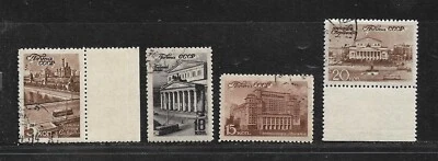 Russia USSR 1946  Moscow scenes Mi 1056-1059  Sc 1059-1062   CTO OG - Image 1 of 2