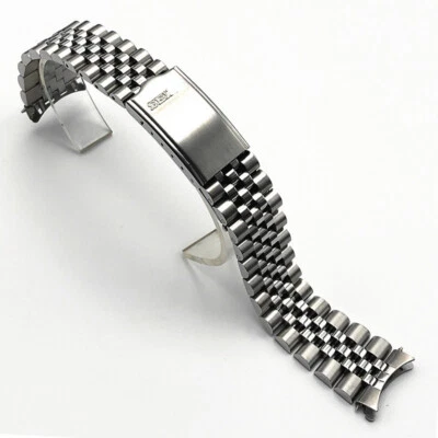 Cinturino orologio Jubilee 19mm curvo acciaio inox per Snxs80/79/73/79k/77k
