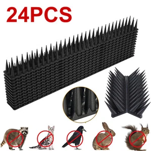 24X Bird Spikes Deterrent Anti Cat Human Possum Spiked Fence Mouse Pest Control - Picture 1 of 18