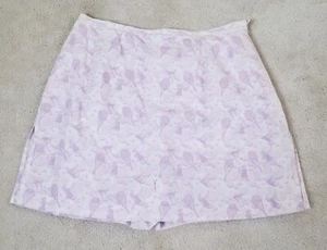Austin Clothing Co Pink/Lavendel/Weiß Tennis Print 100% Baumwolle Skort 6 - Bild 1 von 5