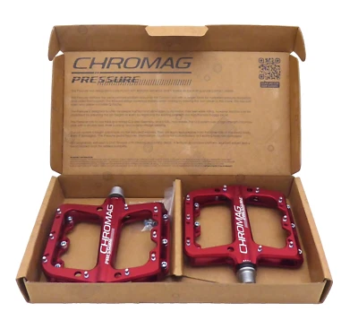 Pedales de presión Chromag, rojos Foto 1 de 2