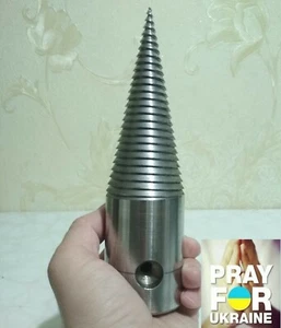 Wood Splitter Splitting Cone ф55(21,65") mm Cleaver log Steel inner ф26mm(10.2") - Picture 1 of 11