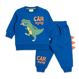 Baby Toddler Boys Dinosaur spooky cute blue pullover jogger set,Halloween outfit - Picture 1 of 6