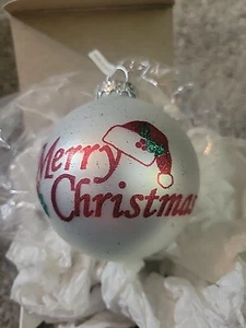 Bronners Vetro Buon Natale Decorazione Made In Ungheria Con Scatola - Foto 1 di 3